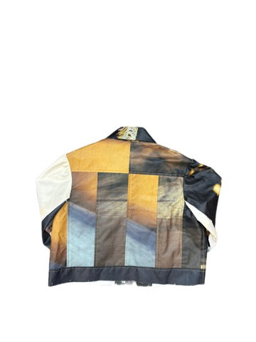 VINYL BANNER CROPPED JACKET