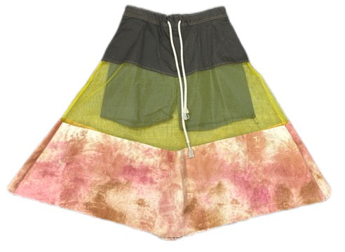 3 PANELED MIDI SKORT