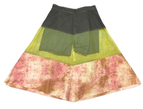 3 PANELED MIDI SKORT