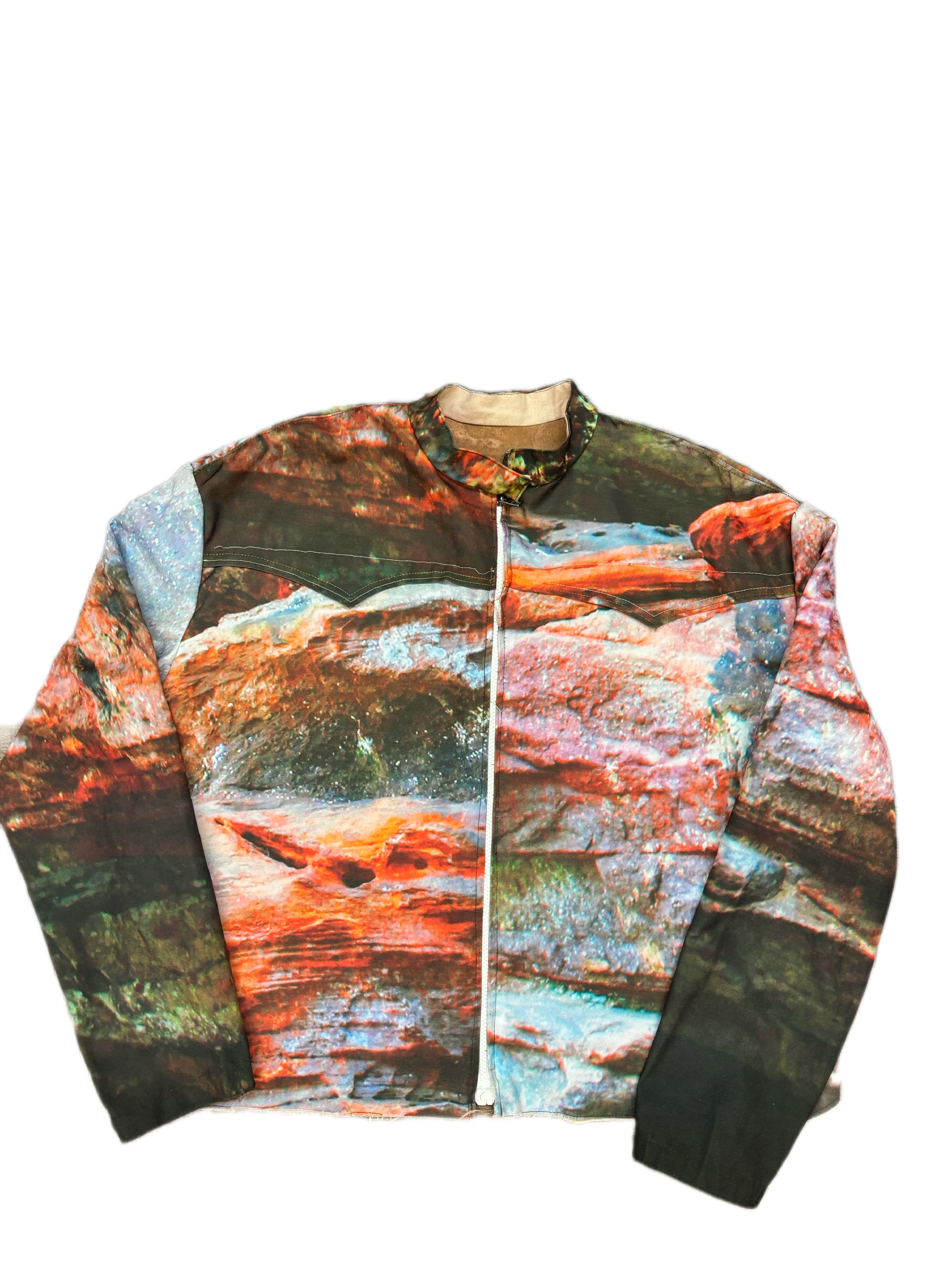 REVERSIBLE ROCK PRINT JACKET