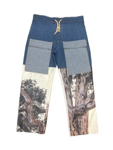 BANNER PANELED JEANS