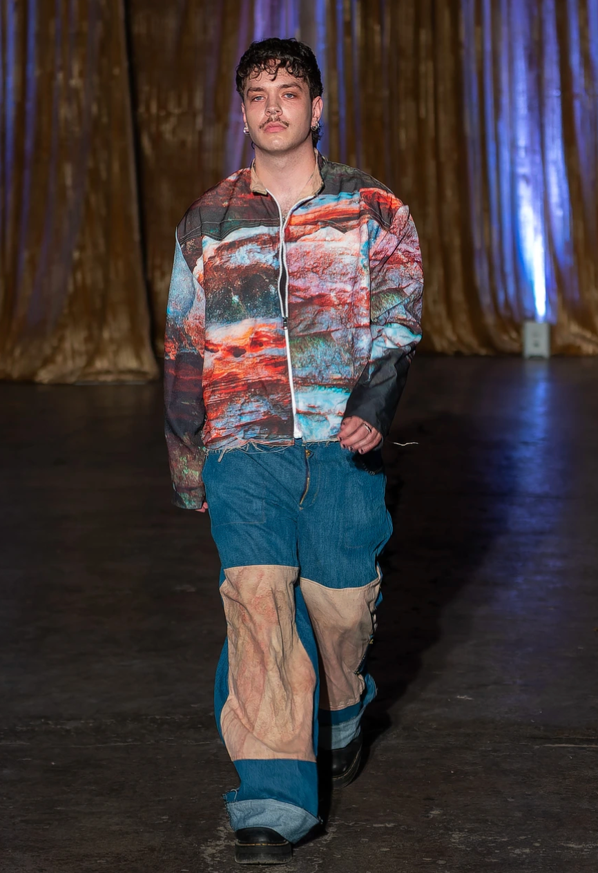 REVERSIBLE ROCK PRINT JACKET